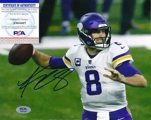 Kirk Cousins Signed Autographed Minnesota Vikings 8x10 Photo PSA/DNA COA - Picture 1 of 1