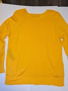 ZARA, Knitwear Womens sizeS Yellow Color Long Sleeve, Sweater Top Soft Crew Neck - Picture 1 of 11