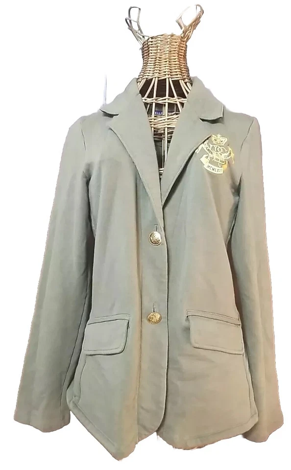 Chaqueta Blazer Ralph Lauren De Colección Para Mujer Talla S M Suave Verde Cresta Bolsillo  Foto 1 de 4