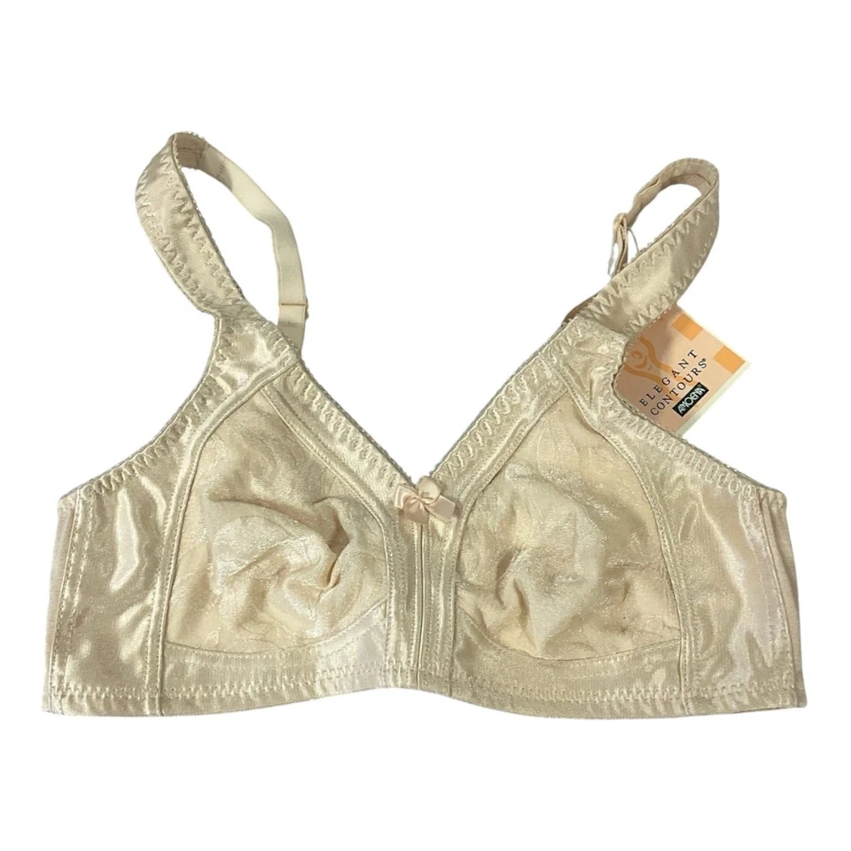 NUEVO CON ETIQUETAS AMOENA 2127 Sujetador Mastectomía Sin Alambres 40C Copa Suave Marfil Cierre Trasero Desnudo 40 Foto 1 de 4