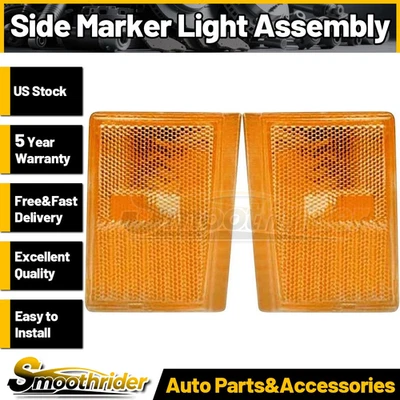 Conjunto de luz marcadora lateral izquierda derecha TYC 2 piezas para Chevrolet C1500 1988-1993 Foto 1 de 4