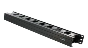 491RU-HFO Horizontal Cable Management, 1RU, 1.5-inch by 3-inch Front Only,Bla... - Picture 1 of 1