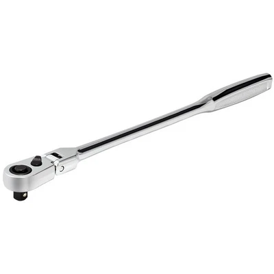 Powerbuilt 1/4 Inch Drive 72 Tooth Pro Tech 9 Inch Long Reach Flex Head Ratchet - Image 1 of 4