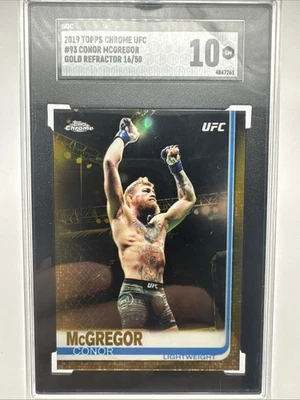 Conor McGregor 2019 Chrome Gold 16/50 SCG -10 UFC - S-143 - Image 1 of 2