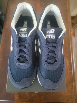 Новый баланс 515 работает мужской размер 10,5 темно-синий белый ML515NVY в коробке - Изображение 1 из 4