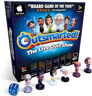 Outsmarted! Quiz Board Game App Connected Family Party 2026 UK Edition 2–24