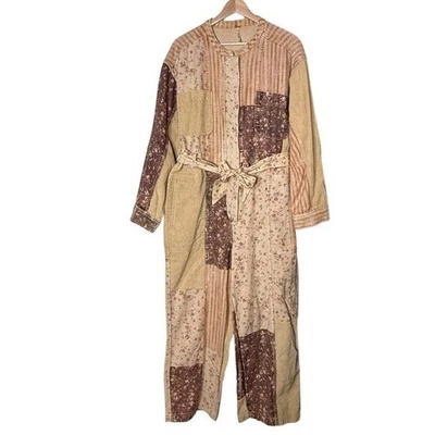 Mono Free People Road Trip Patchwork Floral Rayas Cinturón Talla M Foto 1 de 4