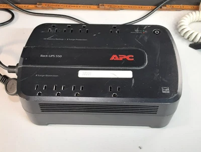 APC Back-UPS 550 BE550G 8 Outlets Uninterruptible Power Supply No Battery - Image 1 of 4