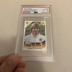 1980 Panini World Cup Story Jurgen Klinsmann PSA 8 - Picture 1 of 2