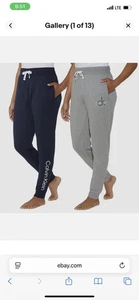 Pantalones de chándal individuales de felpa francesa para mujer Calvin Klein - Imagen 1 de 5