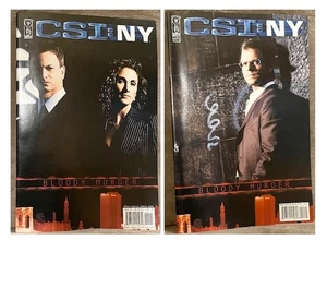 CSI New York Vintage TV Show Comic Issue 1 & 2 August 2005 First Printings - Picture 1 of 9