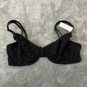 Neu mit Etikett Victoria's Secret schwarzer unsichtbarer Hebe-BH 36D Spitze Bügel - Bild 1 von 7