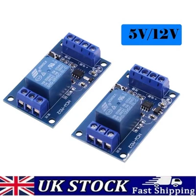 NEW 5V 12V DC 1-Channel Latching Relay Module w/ Touch Bistable Switch MCU - Image 1 of 4