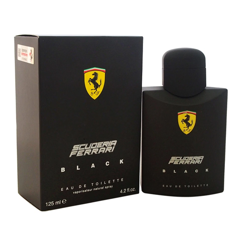 Caja de spray eau de toilette Scuderia negra para hombre 4,2 OZ Foto 1 de 1