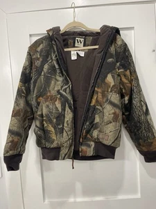 Walls hooded hunting jacket Youth Camo size 20 - Picture 1 of 6