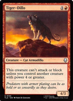 Tiger-Dillo 155 Avatar The Last Airbender Magic the Gathering 002046 - Image 1 of 2