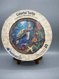 Wooden Puzzle Colorful Sea Turtle Wooden Jigsaw Puzzle PuzzlesUp Brand New - Picture 1 of 5