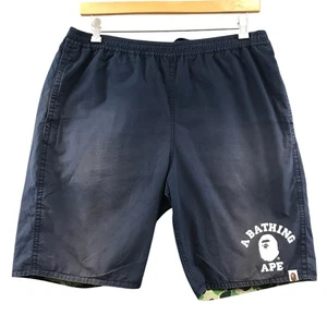 BAPE ABC Blue Reversible Board Beach Pool Shorts Camouflage 2XL - Picture 1 of 11