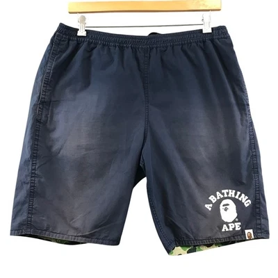 Pantalones Cortos BAPE ABC Azul Reversible Tabla Playa Piscina Camuflaje 2XL Foto 1 de 4