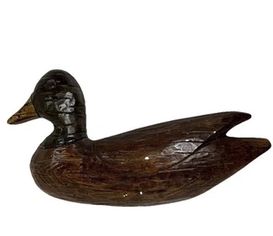 Cartel Cabaña Pato Colgante de Pared Cerámica Decoración Mallard 1972 Marcado De Colección 12” B68 - Imagen 1 de 16