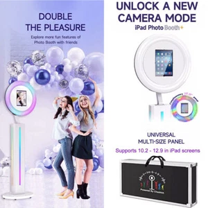 Portable iPad Photo Booth Shell Portable Selfie Stand Machine w/Flight Case AU - Picture 1 of 20