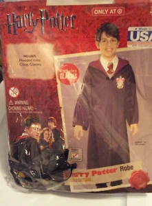 Harry Potter Hooded Robe Clasp Glasses Size Small 4-6 Ages 3-4 Costume Dress-Up - Picture 1 of 12
