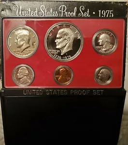 1975 CLAD PROOF SET IN U.S. Mint Original Government Packaging GEM PROOF - Picture 1 of 1