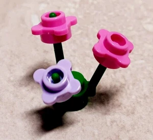 New LEGO Flower Bunches Classic One Piece Stems Lavender Multi Colored Standard - Picture 1 of 1