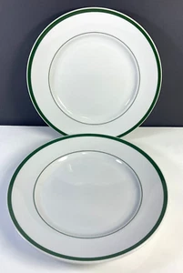 Williams Sonoma Brasserie Green 11" Dinner Plates Set of 2 - Picture 1 of 4