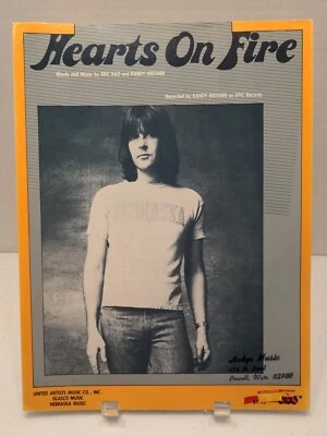 Hearts On Fire Sheet Music Randy Meisner Piano Guitar Vocal 80s Pop Rock    F2AL - Image 1 of 2