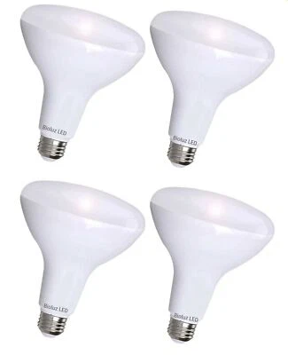 4 Pack BR30 Bright LED Light Bulbs by Bioluz LED – INSTANT-ON Warm White LED... - Image 1 of 4