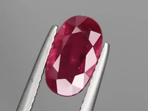 Natural Ruby 2.30ct 10x6mm Loose Faceted Gemstone Oval Cut SI Big Beautiful - Picture 1 of 12