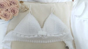 White Lace Team Bralette - Picture 1 of 4