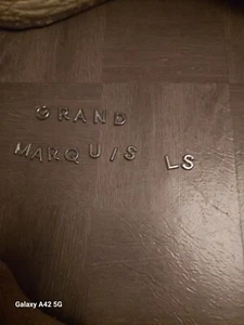 Mercury Grand Marquis LS trunk letters emblem badge decal logo OEM Factory Stock - Bild 1 von 1