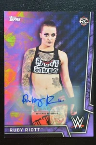 2018 Topps WWE Women's Division Autographs Purple RUBY RIOTT /99 - Picture 1 of 2