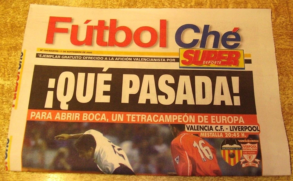 2002/03 CHAMPIONS LEAGUE - VALENCIA  v LIVERPOOL - 17 SEPTEMBER 2002 - Image 1 of 1