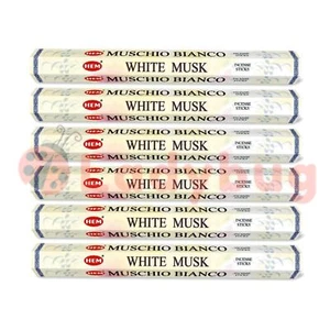 HEM HEXA INCENSE Sticks WHITE MUSK Scents Meditation Aroma Fragrance - Picture 1 of 7