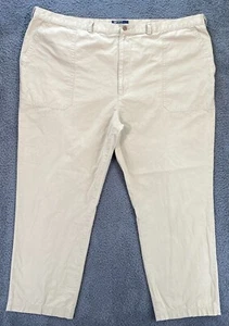 Polo Ralph Lauren Pants Men's 50x31 Beige Cotton Textured Y2K Military Style - Picture 1 of 24