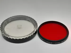VINTAGE HIGH QUALITY HOYA R(25)A 55mm RED VERY CLEAN FILTER IN ITS CASE - Picture 1 of 5