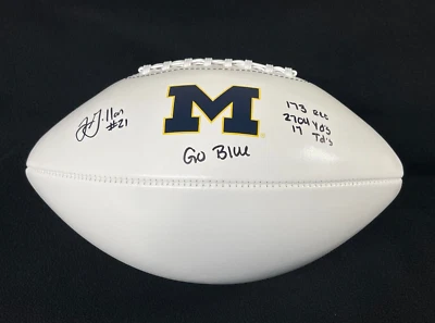 Jeremy Gallon Signed & Multi Inscribed Stat Michigan Wolverines Football JSA COA - Image 1 of 4