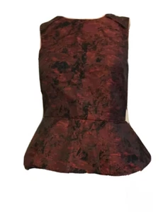H&M TREND WOOL MIX TEXTURED PEPLUM TOP UK 6 US 2 EU 32 XS BNWT PARTY RETRO 50s - Picture 1 of 10