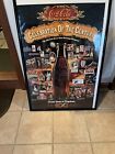 Vintage 1986 Coca-Cola Poster Celebration Of The Century 100 Years  Framed 28x41