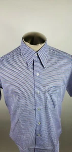 Vintage 60's British Imperial Geometric Short Sleeve Rockabilly Shirt Medium - Bild 1 von 9