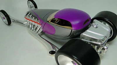 Race Car12Racer24Racing Chopped Custom Hot Rod Built Metal Body Model1 18 - Image 1 of 4