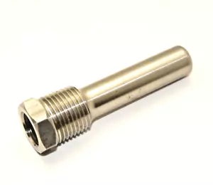Trerice 7-3D5 Thermometer Thermowell 304 Stainless 2 in Well Depth 1/2 NPT USA - Picture 1 of 4