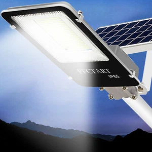 1600W Solar Street Lights Outdoor Dusk to Dawn Super Bright Courtyard Road Lamp - Picture 1 of 14