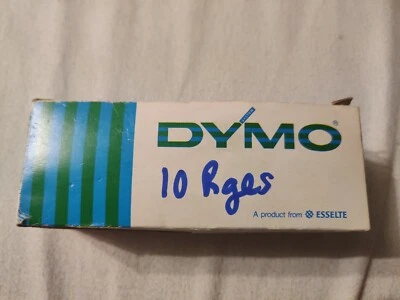 10 X Ruban de Marquage Dymo 3D 6 mm x 3 m Rouge Magazines Embossing Tape 5272-02 - Immagine 1 di 3