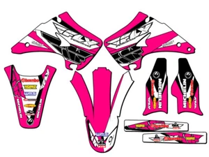 2003-2008 KX 250 13 FLY Pink Senge Graphics Kit Compatible with Kawasaki - Picture 1 of 10