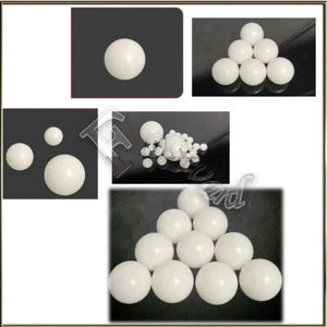 Weiße massive POM Kunststoff Kugellager Rollwulst Polyoxymethylen Φ2 mm - Φ 45 mm - Bild 1 von 3