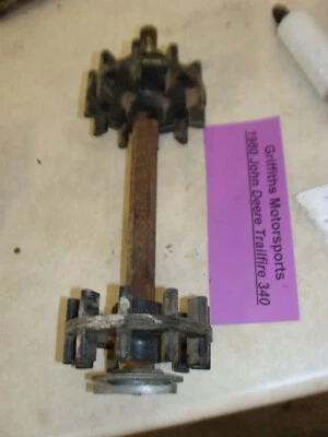 1980 JOHN DEERE JD TRAILFIRE 340 440 track drive drivers axle shaft cog wheels - Image 1 of 4